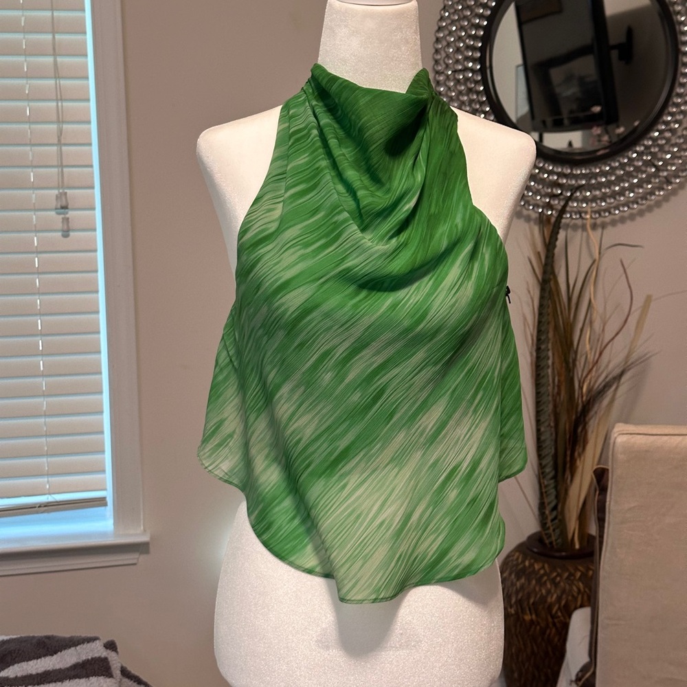 NWT Bailey 44 Vibrant Green Sleeveless Blouse Size Small